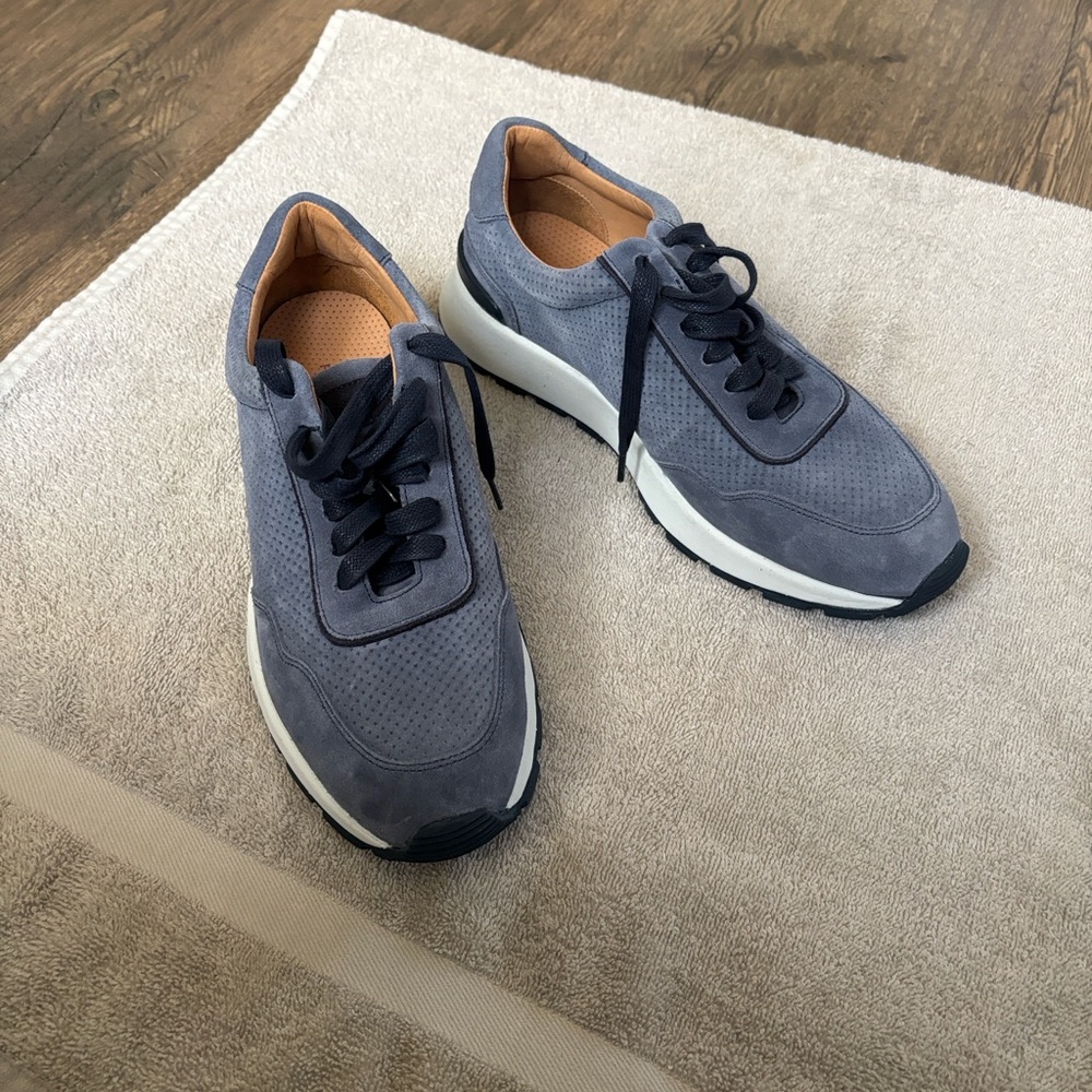 Men's brand new (only worn in the house) Peter Miller powder blue casual sneaker